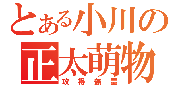 とある小川の正太萌物（攻得無量）