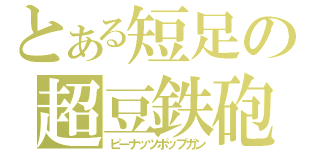 とある短足の超豆鉄砲（ピーナッツポップガン）