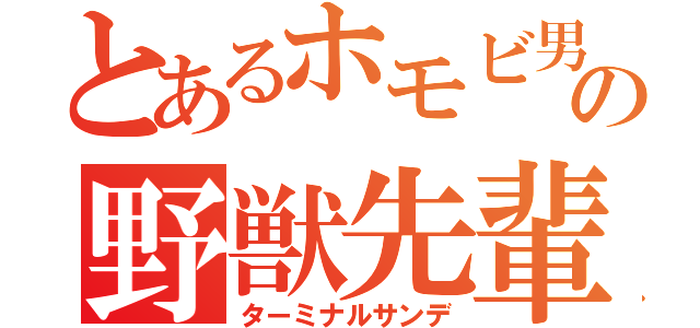 とあるホモビ男優の野獣先輩（ターミナルサンデ）