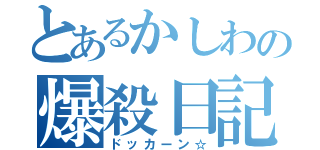 とあるかしわの爆殺日記（ドッカーン☆）