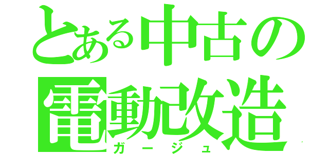 とある中古の電動改造（ガージュ）