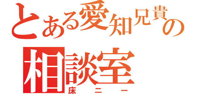 とある愛知兄貴の相談室（床ニー）