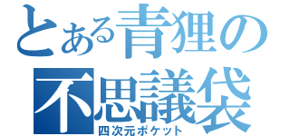 とある青狸の不思議袋（四次元ポケット）