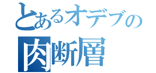 とあるオデブの肉断層（）