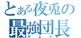 とある夜兎の最強団長（カムイ）