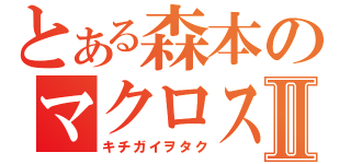 とある森本のマクロスアタッⅡ（キチガイヲタク）