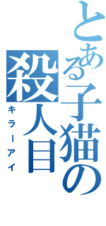 とある子猫の殺人目（キラーアイ）