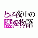 とある夜中の熱愛物語（セックス）