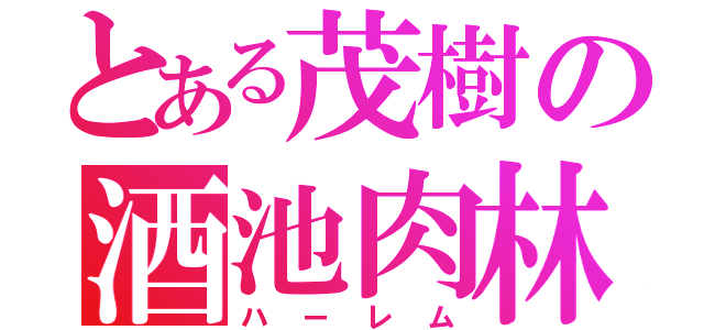 とある茂樹の酒池肉林（ハーレム）