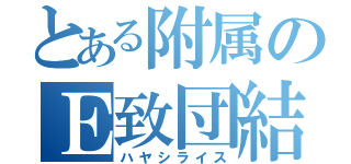 とある附属のＥ致団結（ハヤシライス）