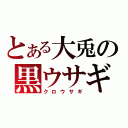 とある大兎の黒ウサギ（クロウサギ）