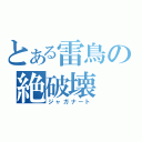 とある雷鳥の絶破壊（ジャガナート）