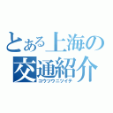 とある上海の交通紹介（コウツウニツイテ）