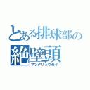 とある排球部の絶壁頭（マツダリュウセイ）