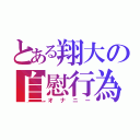 とある翔大の自慰行為（オナニー）