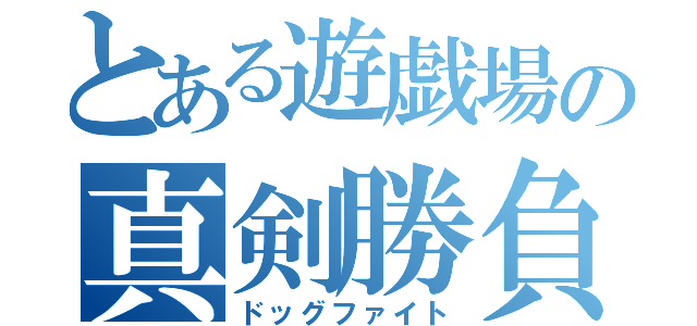 とある遊戯場の真剣勝負（ドッグファイト）