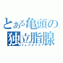 とある亀頭の独立脂腺（フォアダイス）