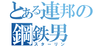 とある連邦の鋼鉄男（スターリン）