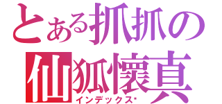 とある抓抓の仙狐懷真（インデックス❤）