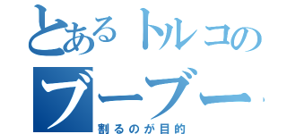 とあるトルコのブーブー（割るのが目的）