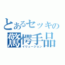 とあるセッキの驚愕手品（イリュージョン）