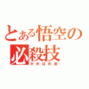 とある悟空の必殺技（かめはめ波）