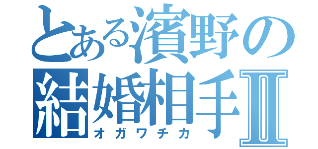 とある濱野の結婚相手Ⅱ（オガワチカ）