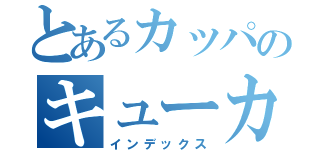 とあるカッパのキューカンバー（インデックス）