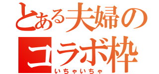 とある夫婦のコラボ枠（いちゃいちゃ）