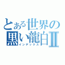 とある世界の黒い龍白龍Ⅱ（インデックス）