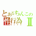 とあるちんこの性行為Ⅱ（セックス）