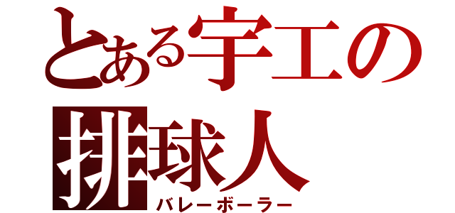 とある宇工の排球人（バレーボーラー）