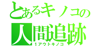 とあるキノコの人間追跡（１アウトキノコ）