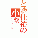 とある佳祐の小絜（インデックス）