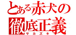 とある赤犬の徹底正義（サカズキ）