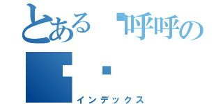 とある傻呼呼の〞♫（インデックス）