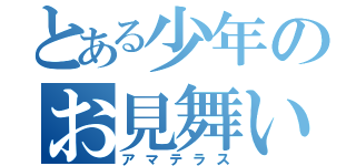 とある少年のお見舞い（アマテラス）