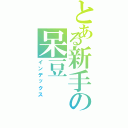 とある新手の呆豆（インデックス）