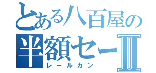 とある八百屋の半額セールⅡ（レールガン）