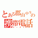 とある郡山中生の携帯電話（ケータイ）