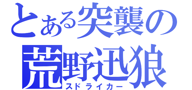 とある突襲の荒野迅狼（スドライカー）