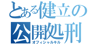 とある健立の公開処刑（オフィシャルキル）