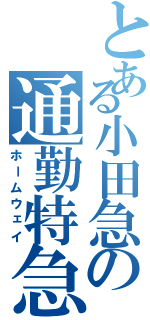 とある小田急の通勤特急（ホームウェイ）