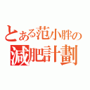 とある范小胖の減肥計劃（）