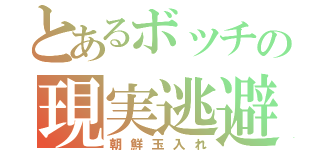 とあるボッチの現実逃避（朝鮮玉入れ）