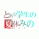 とある学生の夏休みの課題（ＳＯＳ）