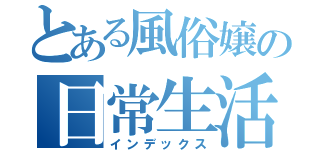 とある風俗嬢の日常生活（インデックス）