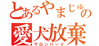 とあるやまじゅの愛犬放棄（マロンバーイ）