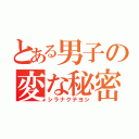 とある男子の変な秘密（シラナクテヨシ）