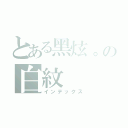 とある黑炫。の白紋（インデックス）